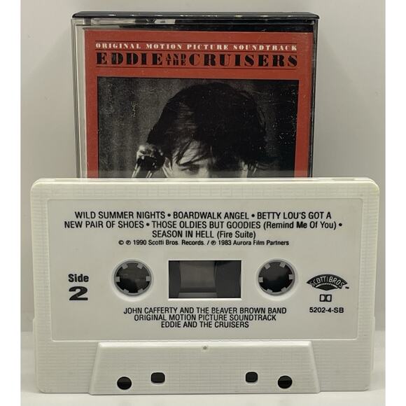 Eddie and the Cruisers - Movie Soundtrack Audio Cassette 1983 Scotti Bros Record - Picture 4 of 4